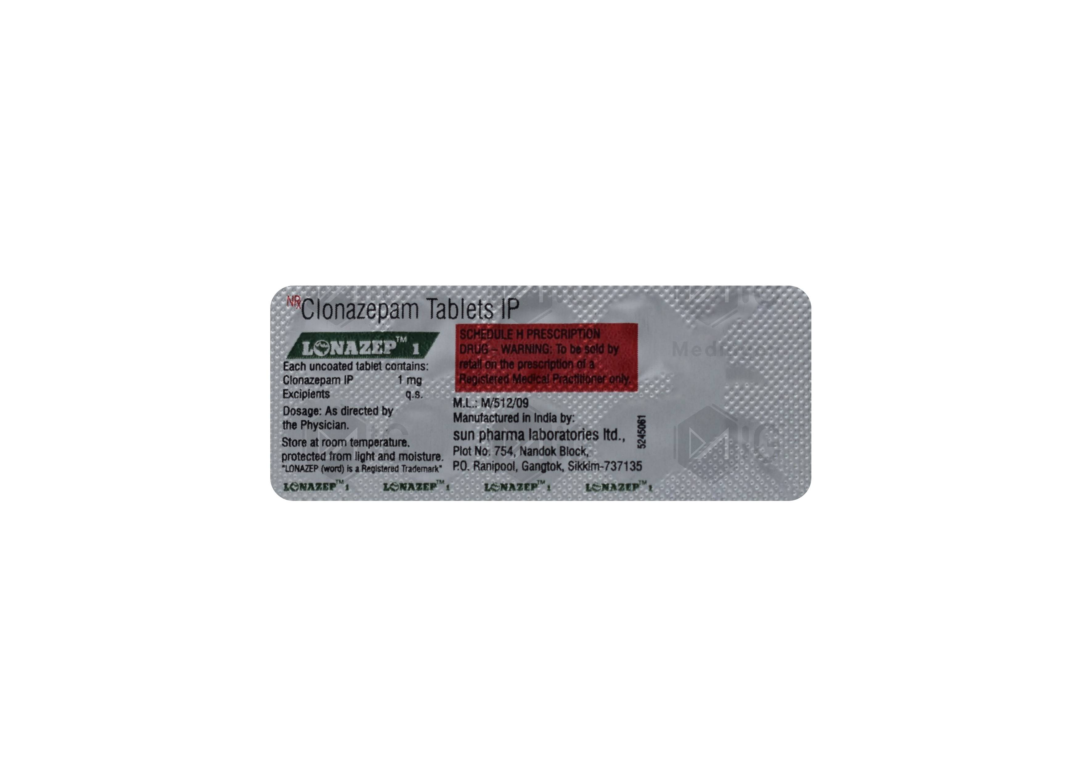 LONAZEP 1MG